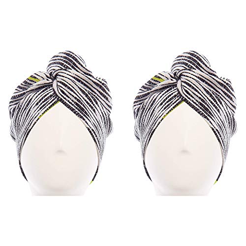 Aquis Original Hair Turban, Set of 2, Retro