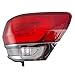 Passengers Taillight Tail Lamp Quarter Panel Mounted Lens w/Chrome Trim Replacement for Jeep Grand Cherokee 68110016AE