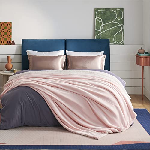 Bedsure Sherpa Fleece King Size Blanket for Bed Pink Thick Fuzzy Warm Soft Large Blankets King