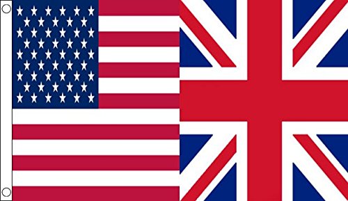 USA and UK Friendship Flag 6ft x 3ft