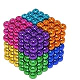 RAINBEAN 8 Colors Upgraded Magnet Sculpture Building Blocks Toys for Intelligence Learning Development and Creative Educational Toy, Office Desk Toy & Stress Relief for Adults