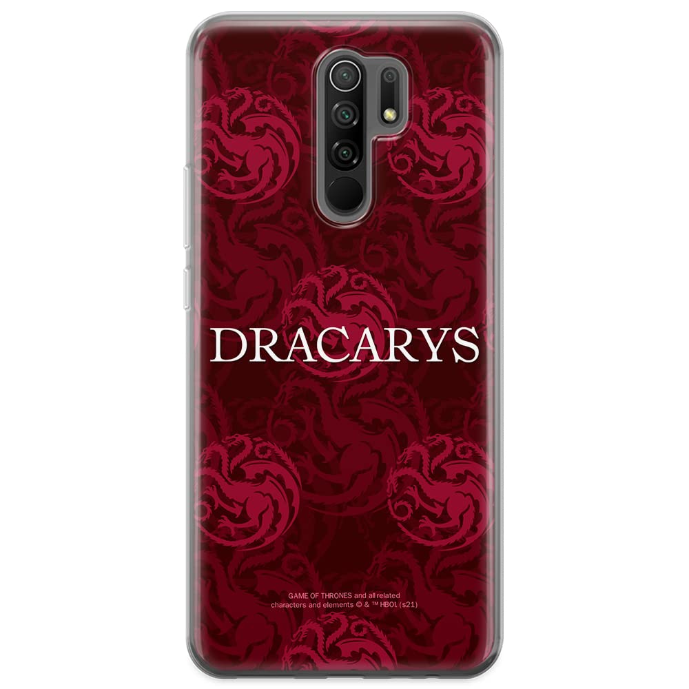 ERT GROUP mobile phone case for Xiaomi REDMI 9 original and officially Licensed Game of Thrones pattern 021 optimally adapted to the shape of the mobile phone, case made of TPU