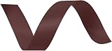 Vaessen Creative Satin Ribbon Brown 3mm x 100m Double-Sided Shine view 2