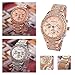Geneva Women Fashion Luxury Crystal Wrist Watch,Outsta Unisex Stylish Quartz Watch (Rose Gold)