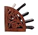 Chirstmas Sale -Dungri India Wooden Multi Remote Control Holder/Stand/Organizer/Rack for Space Saving 4 Slot TV Remote Control Storage Organizer Caddy