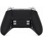 eXtremeRate Replacement Bottom Shell Case for Xbox Elite Series 2 Controller, Custom Black Back Housing Shell Cover for Xbox Elite Series 2 Core Wireless Controller Model 1797