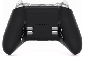 eXtremeRate Replacement Bottom Shell Case for Xbox Elite Series 2 Controller, Custom Black Back Housing Shell Cover for Xbox Elite Series 2 Core Wireless Controller Model 1797