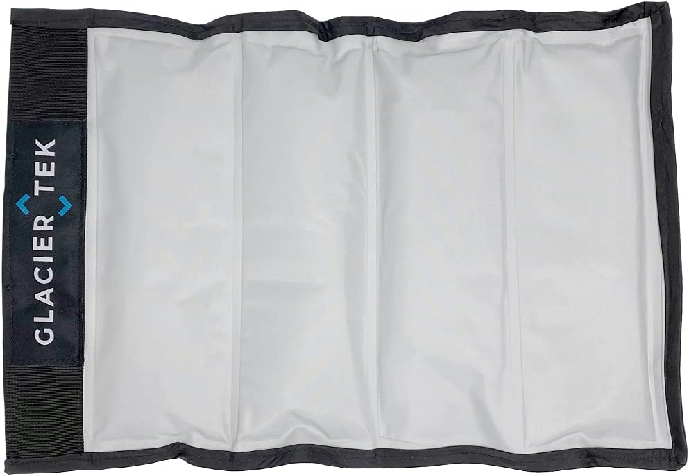 Glacier Tek Stadium Pad Cooling Cushion 17.5" x 12", 38 oz - Portable Nylon Cushion with Biobased Phase Change Cooling Technology - Outdoor & Indoor Use : Sports & Outdoors