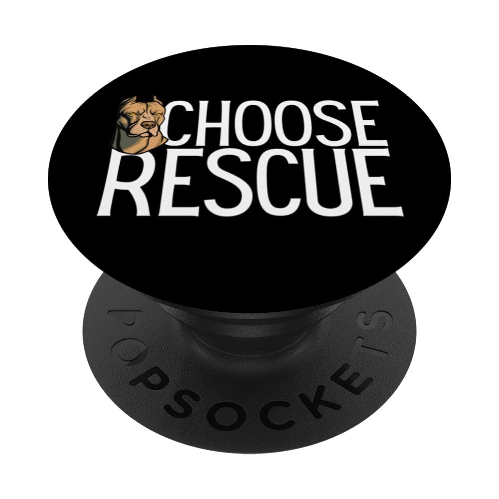 Choose Rescue is an animal enthusiast is a dedicated rescuer PopSockets Swappable PopGrip