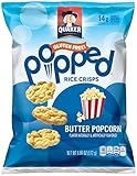 Quaker Rice Crisps, Butter Popcorn, 3.03 oz Bags, 6 Count (Packaging May Vary)