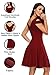 (Runs Small) Skater Dresses for Teens, Sweetheart Cocktail Dress for Graduation (Burgundy, S)