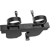 TUDEAO USB Hub for Tesla Model Y Juniper Accessories 2026 &amp; Model 3 Highland 2025 Accessories, Hidden Console Phone Charger Hub, Center Console Interior (2-Type C for ModelY/3 Juniper&amp;Highland)