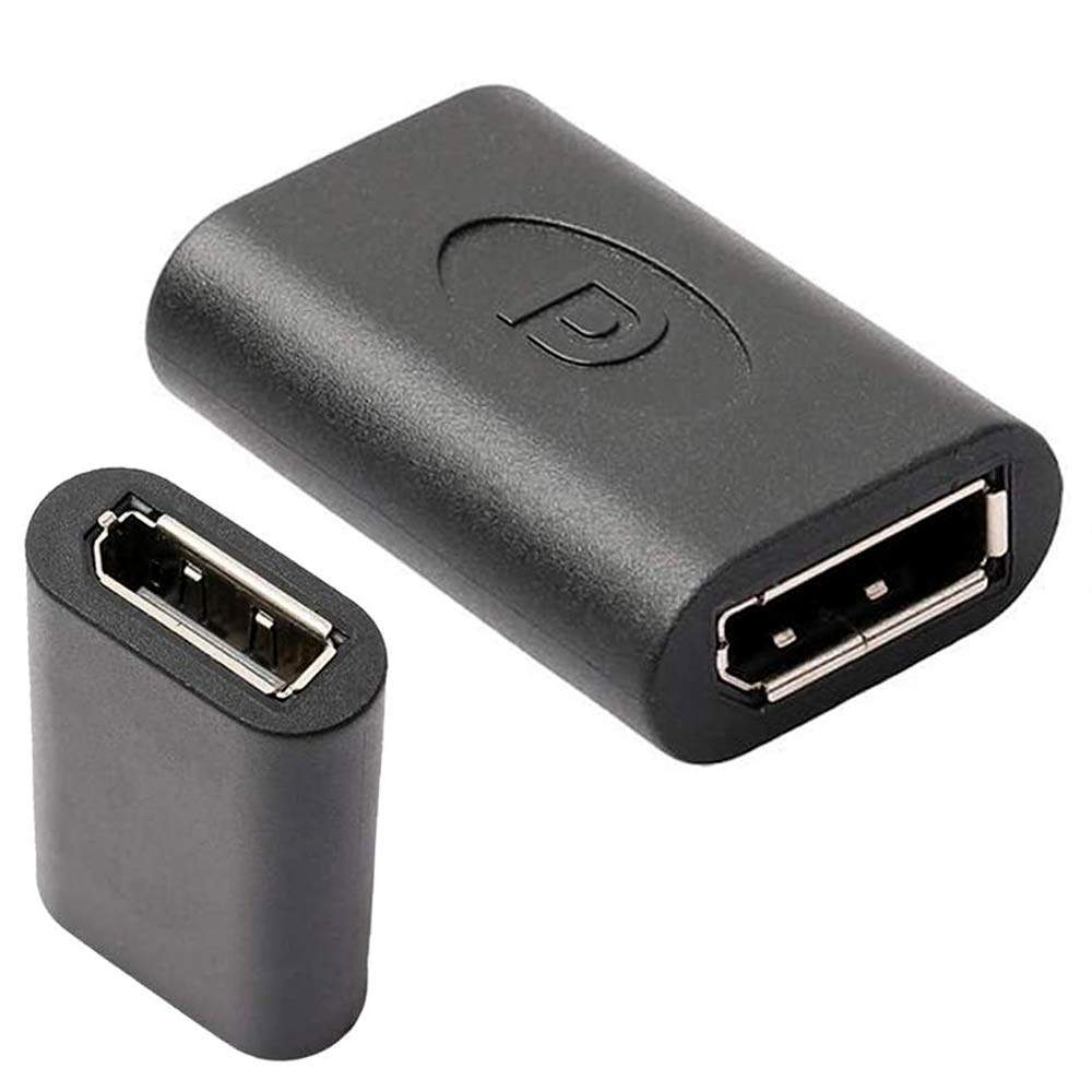 VMOJO DisplayPort to DisplayPort Coupler,DISPLAYPORT CABLE coupler,Female to Female Connector Adapter Black - 4K Resolution Ready