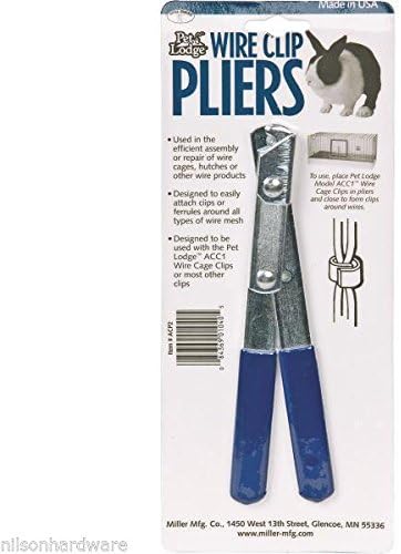 Wire Mesh Model No. ACC1 J Clip Rabbit Cage Hutch Building Pliers ACP2