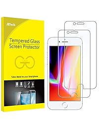 Jetech - Protector de pantalla para Apple iPhone 8 y iPhone 7 (4.7 pulgadas, vidrio temperado, 2 unidades)