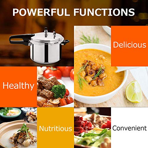 2 Costway+6+Quart+Aluminum+Pressure+Kitchen