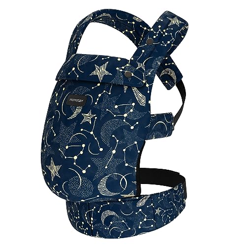 Momcozy Baby Carrier Newborn to Toddler - Ergonomic, Cozy and Lightweight Infant Carrier for 7-44lbs, Effortless to Put On, Ideal for Hands-Free Parenting, Enhanced Lumbar Support, Starry Sky