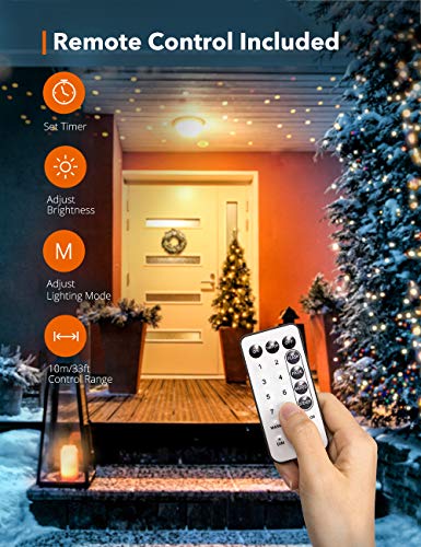 image for TaoTronics LED String Lights,33ft 100 LEDs USB Powered Dimmable Copper