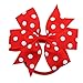 CÉLLOT Polka Dot Hair Bows,40PCS Hair Ties for Toddlers,Pinwheel Bows Ponytail Holders,Elastic Hair Bands for Toddlers Girls Kids and Teens