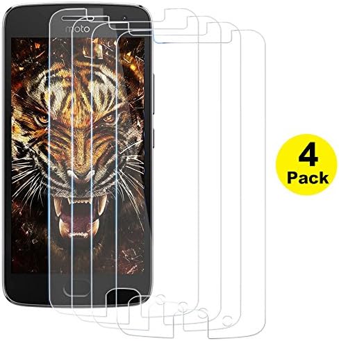 Moto G5 Screen Protector, (4 Pack) Taken One for Moto G (5th Gen)/Moto G5 Tempered Glass Screen Protector [Ultra Clear] [Anti-Scratch] [Case Friendly]