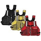 Slimerence Fly Fishing Vest Pack, Boat Aid Sailing Kayak Floating Life Jacket Vest, Adjustable Adjustable Belt of Size for Men and Women