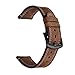 KARTICE Compatible with Samsung Galaxy Watch 3 45mm Bands Galaxy Watch 46mm Bands 22mm Leather Strap Replacement Buckle Band for Galaxy Gear S3 Frontier Classic Watch Band (Blue/Red)