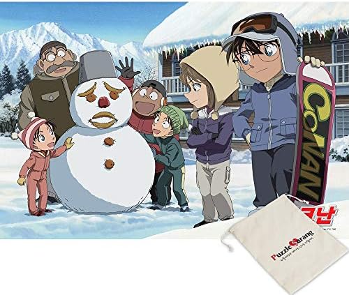 Haksan, Detective Conan Making Snowman, Aoyama Gosho - 108 Small Piece Jigsaw Puzzle [Pouch Included]