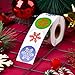 500 Pieces Christmas Snowflakes Label Stickers Christmas Round Stickers Snowflake Label Stickers Circle Label Seal Sticker with Snowflake, 1.38 Inches