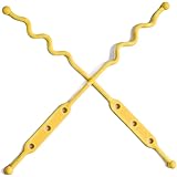 BUSY BABY Silicone Placemat Replacement Tethers | As Seen on Shark Tank - Attach to Toys, Loop Around Stroller Handles, Made of Food Grade Silicone, BPA Free, Dishwasher Safe Pack of 2 (Yellow)