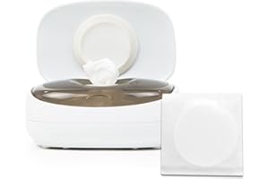 Prince Lionheart EVO Wipes Warmer with TipTop Pillow Kit, Baby Wipes Dispenser with Glow Nightlight, Patented Everfresh System of Bottom Heating, Modern Design Large Capacity