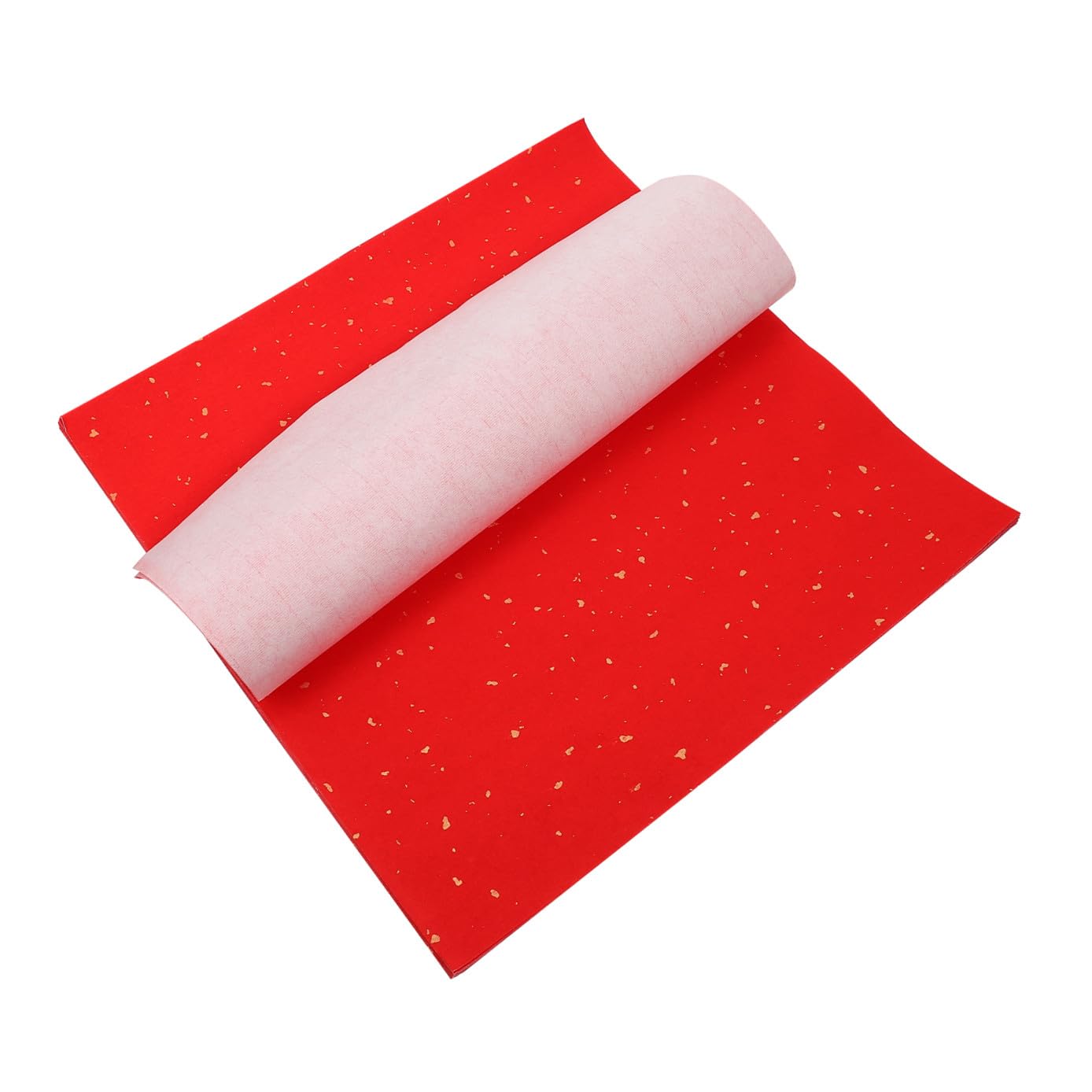 Artibetter Calligraphy Rice Red Paper 40 Sheets Red Xuan Paper Chinese Couplets Doufang Fu Charater Wall Sticker New Year Party Decoration New Year Calligraphy Rice Red Paper New Year Door Hanger