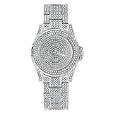 SINOBI Iced Out Watch Diamond Quartz Geneva Women Men Watches
