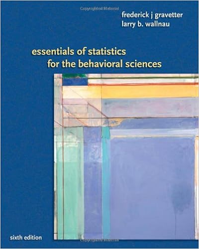 Essentials of Statistics for the Behavioral Sciences Essentials of Statistics for the Behavioral Sciences