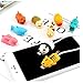 Koxuky Cute Animal Bite Cable Protector 12 Pack, Cable Buddies Animal Cord Protector Compatible for iPhone iPad Charging Cords Protection