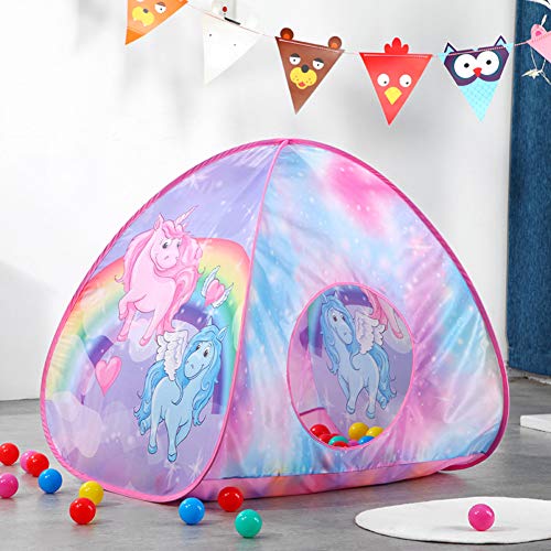 Play10 Ball Pit Unicorn Pop up Play Tent Dreamy Ball Pen for Kids