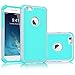 Tekcoo for iPhone 6S Plus Case, Tekcoo iPhone 6 Plus Case, [Tmajor] Bumper Sturdy Shock Absorbing Hybrid Impact Defender Hard Cover Shell Plastic Outer + Rubber Silicone Inner [Gray/Turquoise]