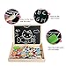Wooden Magnetic Jigsaw Puzzles Toy, DIWENHOUSE Toddler Toys Educational Travel Puzzle Games Double Sided Drawing Easel for Boys and Girls (Animal World)