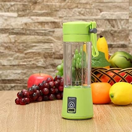 Retail Paratpar 4 Blades Portable Rechargeable USB Juicer Bottle Blender with Charging Cable (Multicolor)