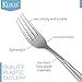 Klikel 300 Piece Plastic Silverware Set - 100 Person Service - 100 Each of Spoons, Forks And Knives – Heavy Duty Disposable Silver Cutlery - Elegant Reusable Paper Goods And Dinner Party Supplies