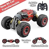 Jasonwell RC Car Off-Road Vehicles Remote Control Rock Crawler Cars Buggy 2.4Ghz 1:16 Monster Truck 4WD Dual Motors Electric Racing Car Kids Toys RTR Rechargeable Buggy Hobby Car