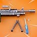 LLAMEVOL Gun Keychain for Men Fort-Nite Scar Guns Toys Heavy Shotgun Model Alloy Metal Assault Rifle Keychain Game Party Supplies Collection Gift for Boys