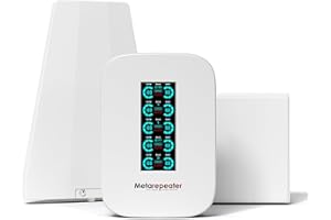 METAREPEATER Cell Phone Signal Booster for Home, Up to 6,000 Sq Ft, Boost 5G 4G LTE for All US Carriers, Cell Phone Booster with Smart LCD Display Supports AT&T, T-Mobile, Verizon, US Cellular & More, FCC Approved
