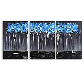 Wall26-3 Plane Canvas Wall Art-Abstract Oil Painting-Giclee Painting Wall Bedroom Living House Decoration Home Art - 16"x24" x 3 Panels