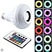 LED RGB Color Bulb Light E27 Bluetooth Control Smart Music Audio Speaker Lamps