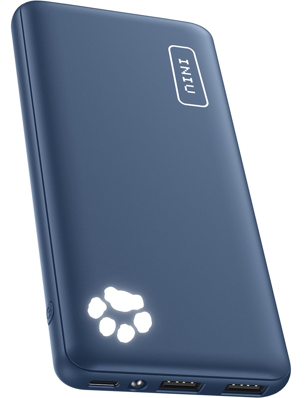 INIU Power Bank, Slimmest & Lightest USB C Triple 3A High-Speed 10000mAh Portable Charger, Flashlight Powerbank Battery Pack for iPhone 15 14 13 Samsung Xiaomi Huawei Google iPad etc.