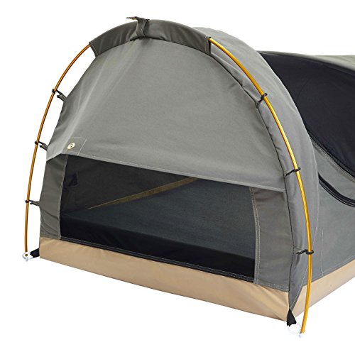 Kodiak Canvas 1 Person Canvas Swag Tent With Sleeping Pad Olive