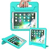 AVAWO Kids Case for New iPad 9.7 2017 & 2018 Release - Light Weight Shock Proof Convertible Handle Stand Friendly Kids Case for iPad 9.7-inch 2017 & 2018 Previous Gen (iPad 5th & 6th Gen) - Turquoise
