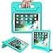 AVAWO Kids Case for New iPad 9.7 2017 & 2018 Release - Light Weight Shock Proof Convertible Handle Stand Friendly Kids Case for iPad 9.7-inch 2017 & 2018 Previous Gen (iPad 5th & 6th Gen) - Turquoise