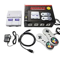 GUSENG SUPER MINI SNES NES Retro Classic Video Game Console TV Game Player Built-in 821 Games with Dual Gamepads