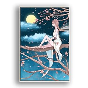 Framed Canvas Wall Art for Living Room, Bedroom Flow in The Dream Canvas Prints for Modern Home Decoration Ready to Hang - 16"x24" inches